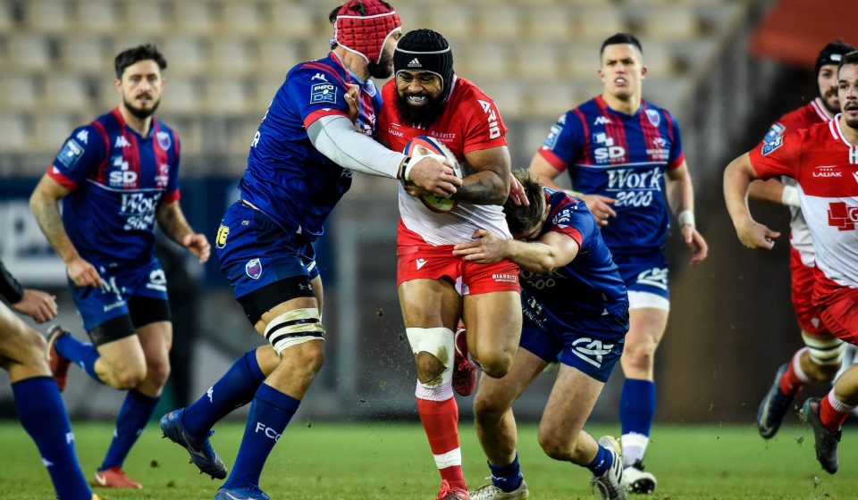 Francis SAILI of Biarritz during the PRO D2 match Between FC Grenoble Rugby and Biarritz Olympique at Grenoble, France on December 17th 2020 ( Photo by Hugo Pfeiffer / Icon Sport ) - Stade des Alpes - Grenoble (France)