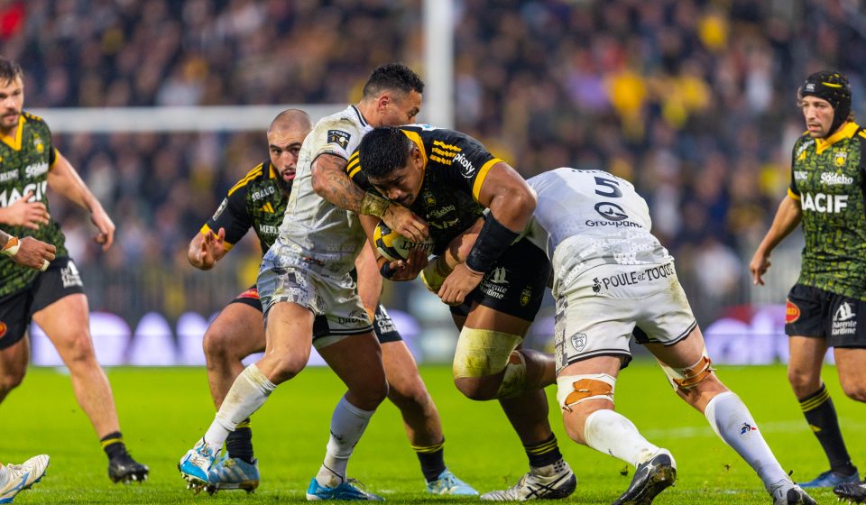 Will SKELTON of Stade Rochelais during the Top 14 match between La Rochelle and Vannes at Stade Marcel Deflandre on November 30, 2024 in La Rochelle, France. (Photo by Thibaut Bossenie/Icon Sport)   - Photo by Icon Sport