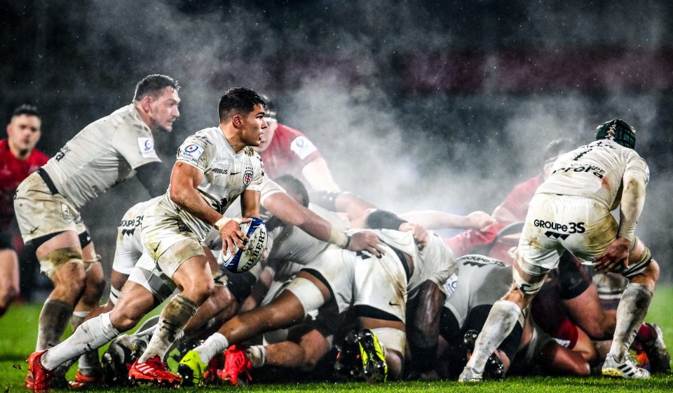 11 December 2020; Antoine Dupont of Toulouse during the Heineken Champions Cup Pool B Round 1 match between Ulster and Toulouse at Kingspan Stadium in Belfast. Photo by Ramsey Cardy/Sportsfile