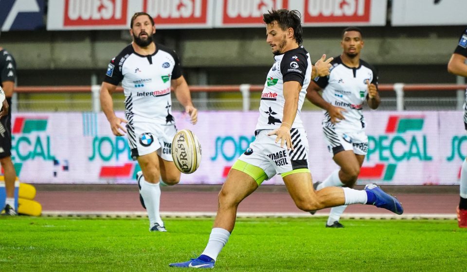 Pierre POPELIN of RC Vannes during the Pro D2 match between Mont Marsan and Vannes on September 18, 2020 in Mont-de-Marsan, France. (Photo by Pierre Costabadie/Icon Sport) - Pierre POPELIN - Stade Guy Boniface - Mont-de-Marsan (France)