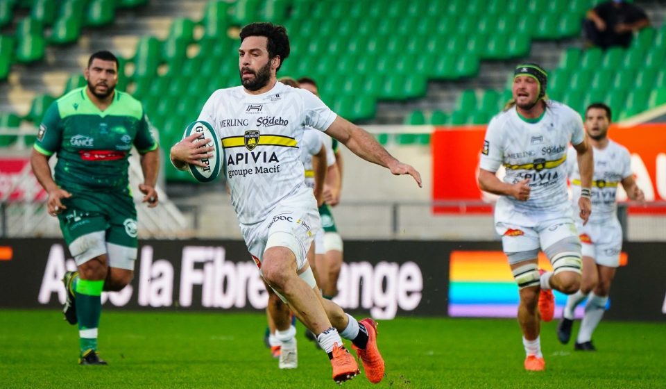 Kevin GOURDON of Stade Rochelais during the Top 14 match between Pau and La Rochelle at Stade du Hameau on November 1, 2020 in Pau, France. (Photo by Pierre Costabadie/Icon Sport) - Kevin GOURDON - Stade du Hameau - Pau (France)