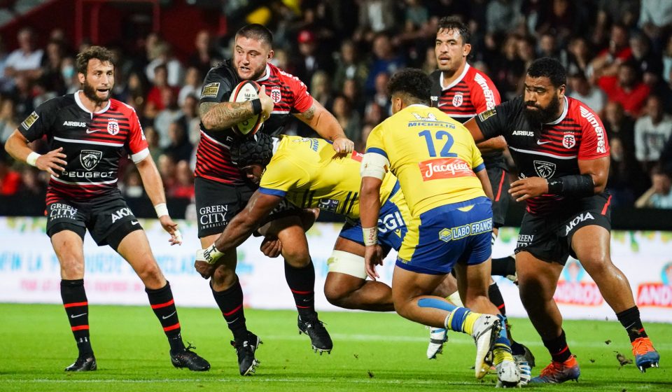 Cyril BAILLE of Stade Toulousain during the Top 14 match between Toulouse and Clermont at Stade Ernest Wallon on September 26, 2021 in Toulouse, France. (Photo by Pierre Costabadie/Icon Sport) - Stadium Municipal - Toulouse (France)