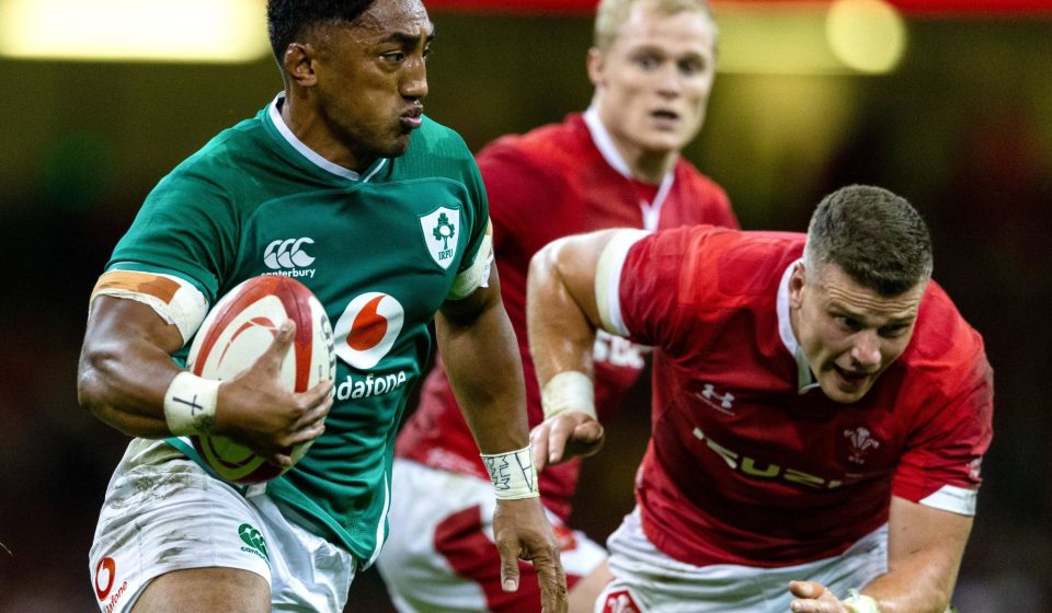 Ireland's Bundee Aki during the international friendly at The Principality Stadium, Cardiff.  Photo : PA Images / Icon Sport