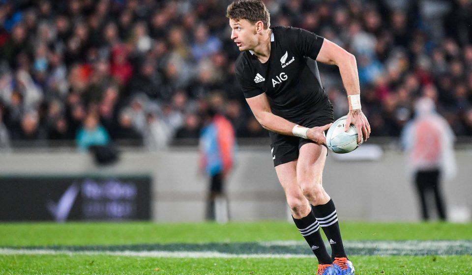 17th August 2019, Eden Park, Auckland, New Zealand;  All Blacks Beauden Barrett looks to pass during the All Blacks versus Australia rugby match at Eden Park in Auckland on Saturday the 17th of August 2019.  - Editorial Use Only. . Photo : Actionplus / Icon Sport