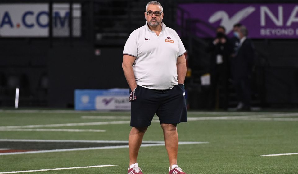 Christophe URIOS head coach of Bordeaux (UBB) ahead of the French Top 14 rugby match between Racing 92 and Bordeaux on January 23, 2021 in Nanterre, France. (Photo by Baptiste Fernandez/Icon Sport) - Christophe URIOS - Paris La Defense Arena - Paris (France)