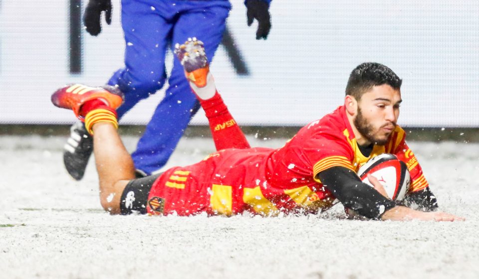 Matteo RODOR of Perpignan during the Pro D2 match between US Oyonnax and US Harlequins Perpignanais on November 14, 2019 in Oyonnax, France. (Photo by Romain Biard/Icon Sport) - Matteo RODOR - Stade Charles Mathon - Oyonnax (France)