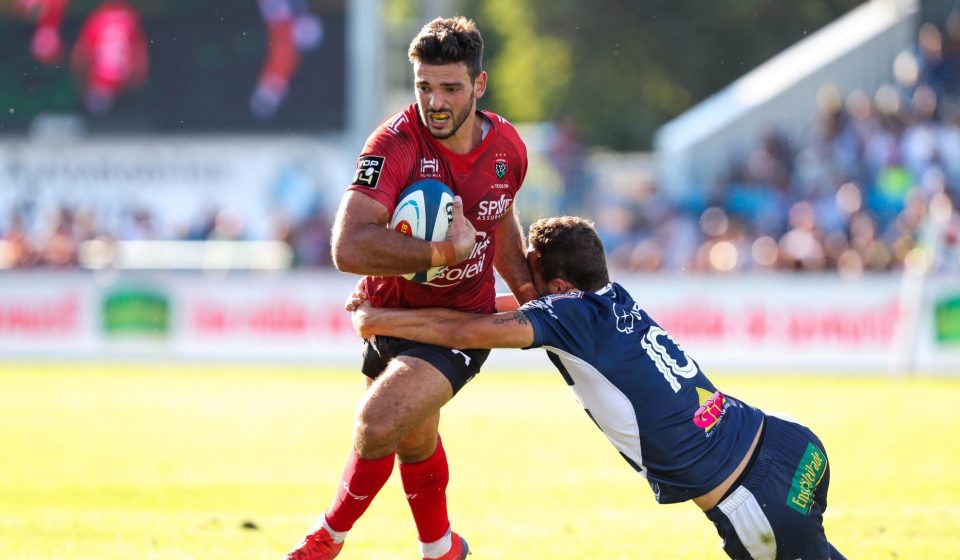 Julien Heriteau of Toulon during the Top 14 match between Agen and Toulon on August 24, 2019 in Agen, France. (Photo by Manuel Blondeau/Icon Sport)