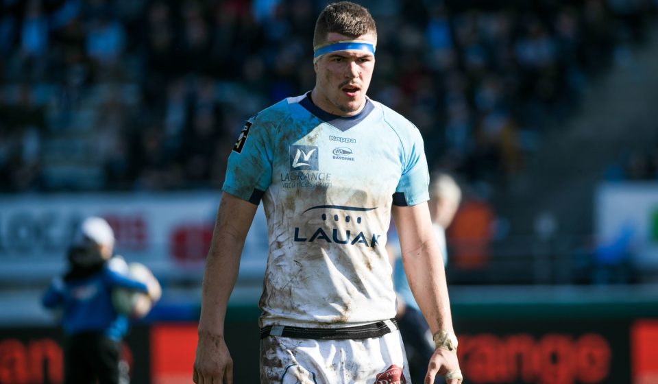 Baptiste  HEGUY of Bayonne during the Top 14 match between Bayonne and Agen at Stade Jean Dauger on January 26, 2020 in Bayonne, France. (Photo by JF Sanchez/Icon Sport) - Baptiste HEGUY - Stade Jean Dauger - Bayonne (France)