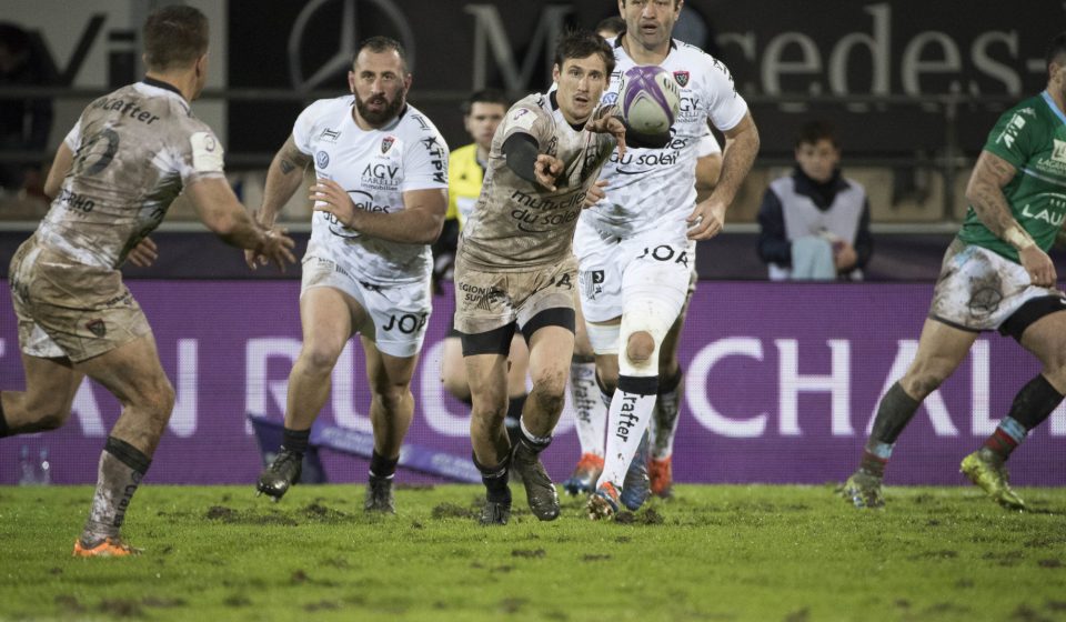 Baptiste SERIN of Toulon during the European Rugby Challenge Cup, Pool 2 match between Bayonne and Toulon on November 15, 2019 in Bayonne, France. (Photo by JF Sanchez/Icon Sport) - Baptiste SERIN - Stade Jean Dauger - Bayonne (France)