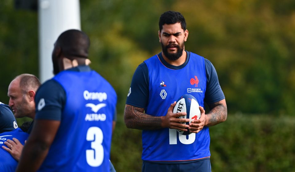 Romain TAOFIFENUA of France during the training of team of France at Centre national de rugby on October 26, 2021 in Marcoussis, France. (Photo by Anthony Dibon/Icon Sport) - Romain TAOFIFENUA - Marcoussis (France)