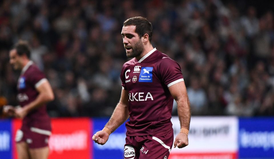 Maxime LUCU of Bordeaux during the Top 14 match between Racing 92 and Bordeaux Begles at Paris La Defense Arena on November 30, 2019 in Nanterre, France. (Photo by Anthony Dibon/Icon Sport) - Maxime LUCU - Paris La Defense Arena - Paris (France)