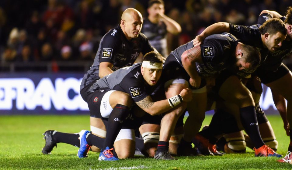 Raphael LAKAFIA of Toulon and Sergio PARISSE of Toulon  during the Top 14 match between Toulon and Clermont on December 22, 2019 in Toulon, France. (Photo by Alexandre Dimou/Icon Sport) - Sergio PARISSE - Raphael LAKAFIA - Stade Felix Mayol - Toulon (France)