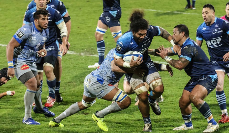 Matt LUAMANU of Bayonne during the Top 14 match between Castres and Bayonne at Stade Pierre-Fabre on February 7, 2021 in Castres, France. (Photo by Laurent Frezouls/Icon Sport) - Matt LUAMANU - Stade Pierre Fabre - Castres (France)