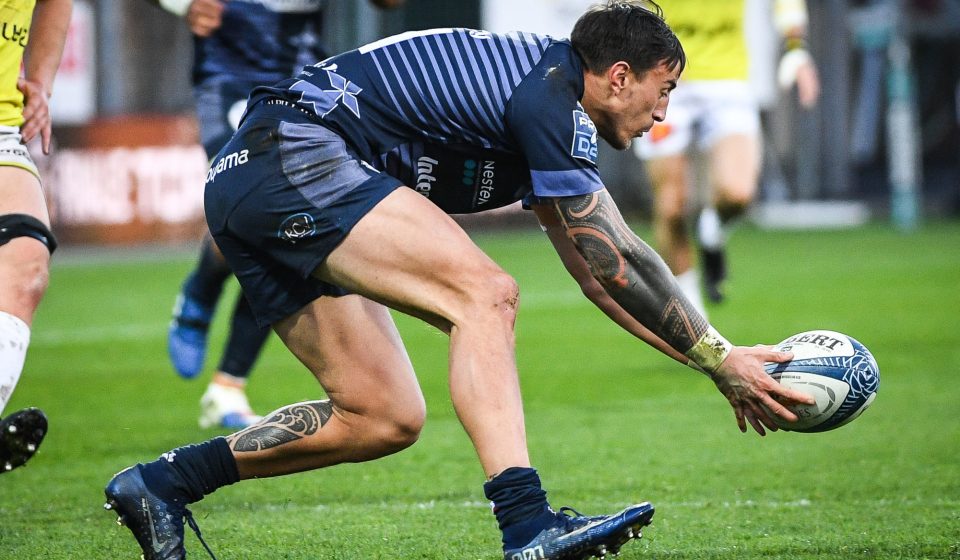 Ambrose CURTIS of Vannes during the Pro D2 match between Vannes and Carcassonne at Stade de la Rabine on March 26, 2021 in Vannes, France. (Photo by Matthieu Mirville/Icon Sport) - Ambrose CURTIS - Stade de la Rabine - Vannes (France)