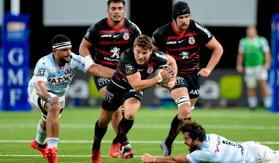 Antoine DUPONT of Toulouse during the Top 14 match between Racing 92 and Toulouse on October 10, 2020 in Nanterre, France. (Photo by Sandra Ruhaut/Icon Sport) - Paris La Defense Arena - Paris (France)