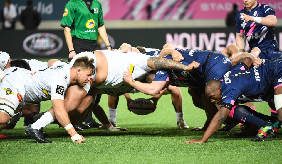 Sekou MACALOU of Stade Francais and Wiaan LIEBENBERG of La Rochelle during the Top 14 match between Stade Francais and Stade Rochelais at Stade Jean Bouin on February 15, 2020 in Paris, France. (Photo by Sandra Ruhaut/Icon Sport) - Wiaan LIEBENBERG - Sekou MACALOU - Stade Jean Bouin - Paris (France)