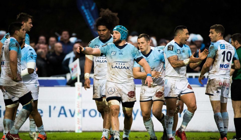 Jean MONRIBOT of Bayonne during the Top 14 match between Aviron Bayonnais and Toulouse on February 29, 2020 in Bayonne, France. (Photo by JF Sanchez/Icon Sport) - Jean MONRIBOT - Stade Jean Dauger - Bayonne (France)