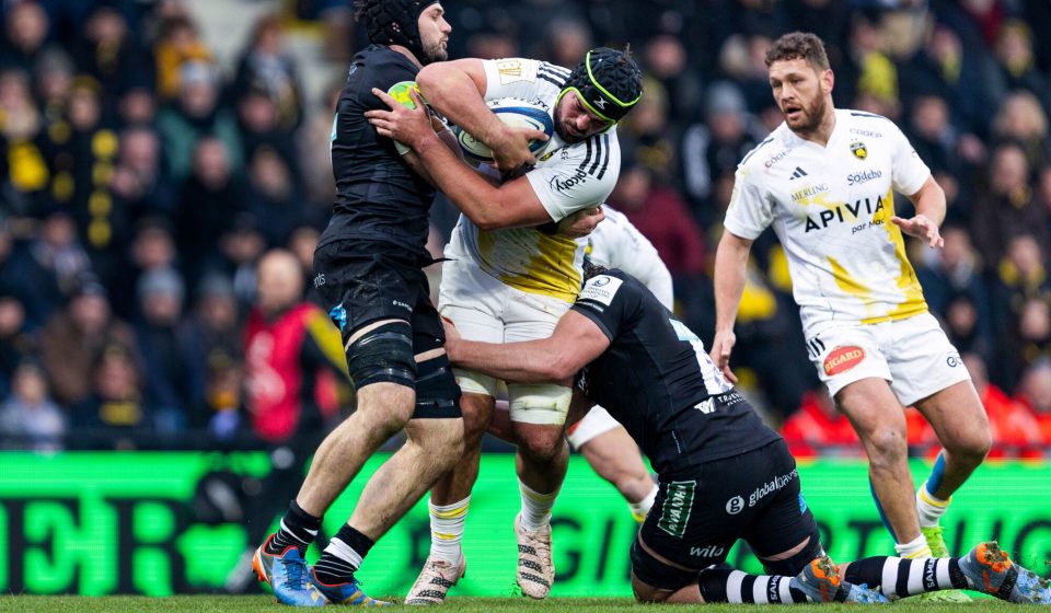 Gregory ALLDRITT of Stade Rochelais during the Investec Champions Cup match between Stade Rochelais and Leicester Tigers at Stade Marcel-Deflandre on January 14, 2024 in La Rochelle, France. (Photo by Thibaut Bossenie/Icon Sport)