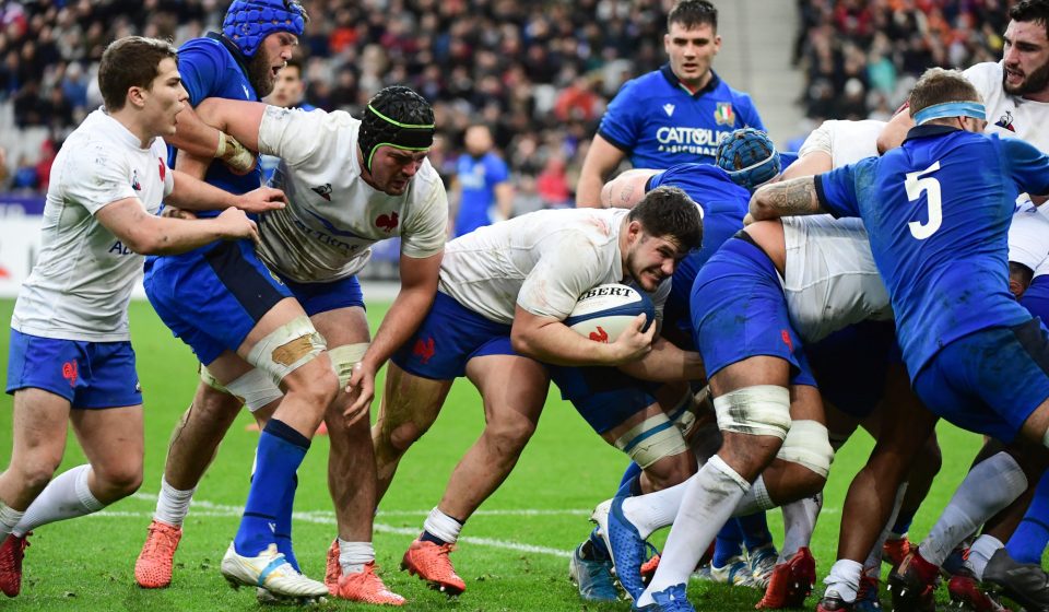 Julien MARCHAND of France at the back of a rolling maul during the Six Nations match between France and Italy on February 9, 2020 in Paris, France. (Photo by Dave Winter/Icon Sport)