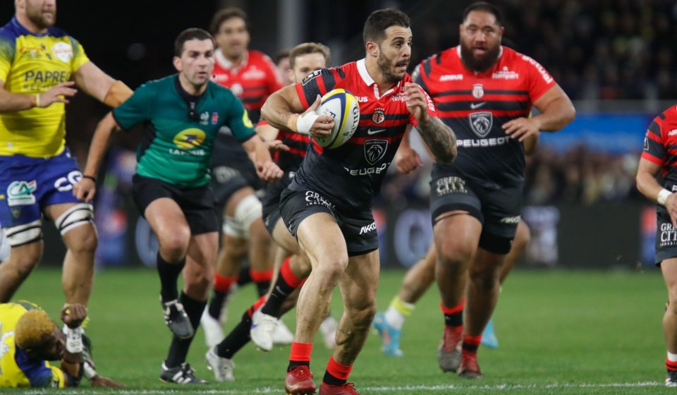 Sofiane GUITOUNE of Toulouse  during the Top 14 match between Clermont and Toulouse at Parc des Sport Marcel-Michelin on January 1, 2023 in Clermont-Ferrand, France. (Photo by Romain Biard/Icon Sport)