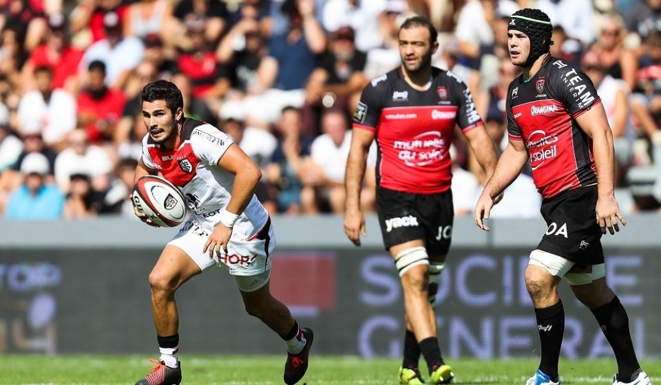 Sebastien Bezy of Toulouse during the Top 14 match between Stade Toulousain v RC Toulon on September 11, 2016 in Toulouse, France. (Photo by Manuel Blondeau/Icon Sport)