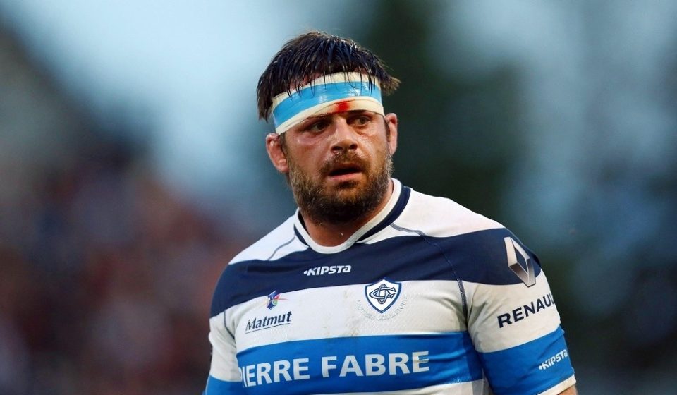 Rodrigo Capo Ortega of Castres during the French Top 14 rugby union match between CA Brive v Castres at Stade Amedee Domenech on March 26, 2016 in Brive, France.