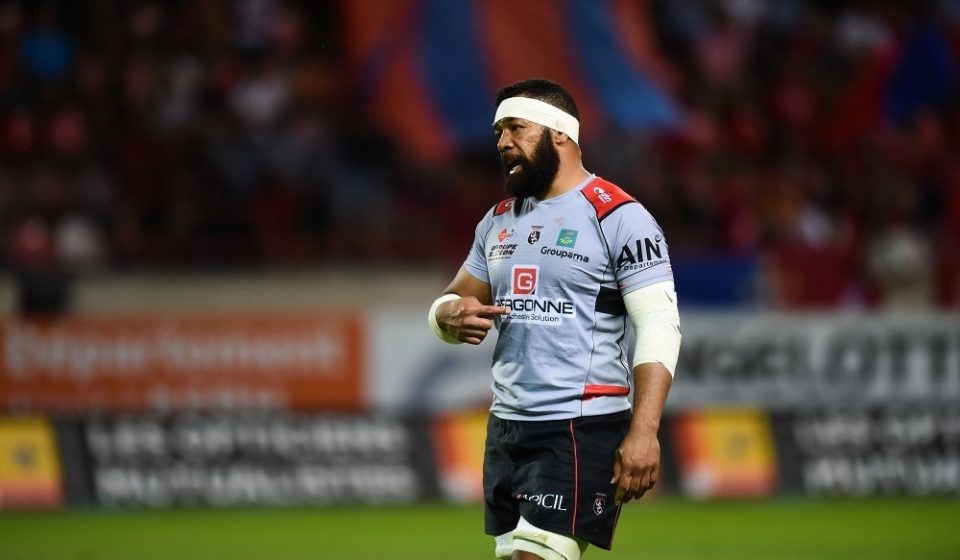 Viliami Ma Afu of oyonnax during the French Pro D2 match between Beziers and Oyonnax on 02 September 2016, France.