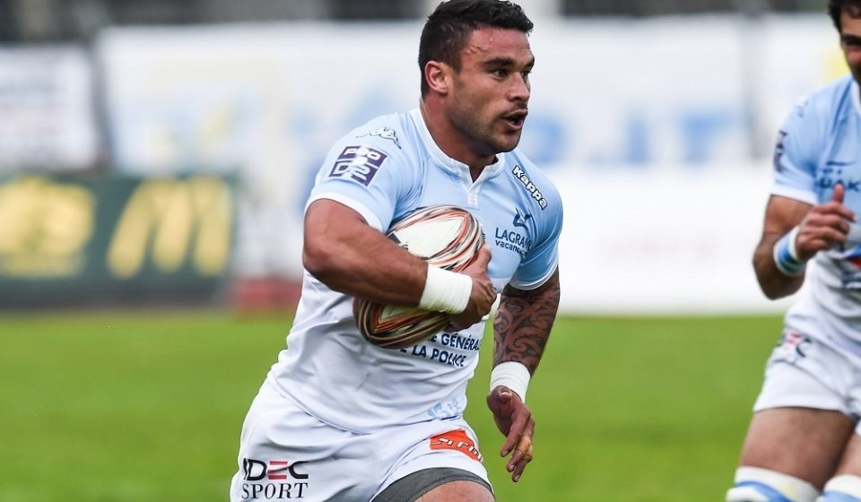 Kade Poki of Bayonne during the French Pro D2 between Bayonne and Narbonne on 22th April, 2016