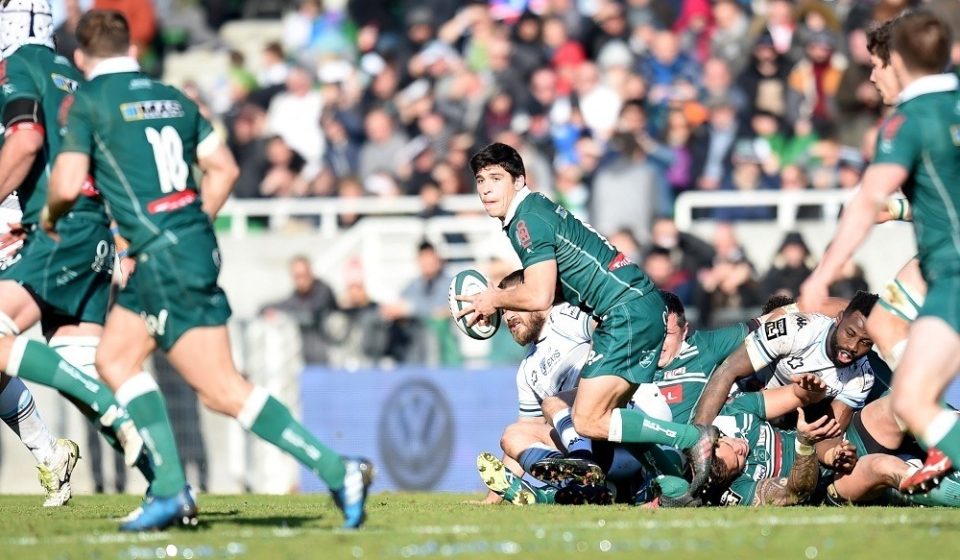 Thibault Daubagna of Pau during the rugby Top 14 match between Pau and Montpellier at  on December 31, 2016 in Pau, France. (Photo by Alexandre Dimou/Icon Sport)