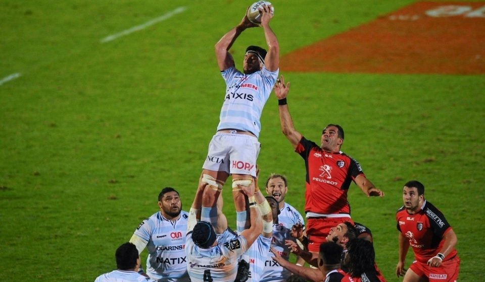 Manuel Carizza of Racing 92 during the Play-off Top 14 match between Racing 92 and Toulouse at Stade Yves Du Manoir on June 11, 2016 in Paris, France. ( Photo by Andre Ferreira / Icon Sport )