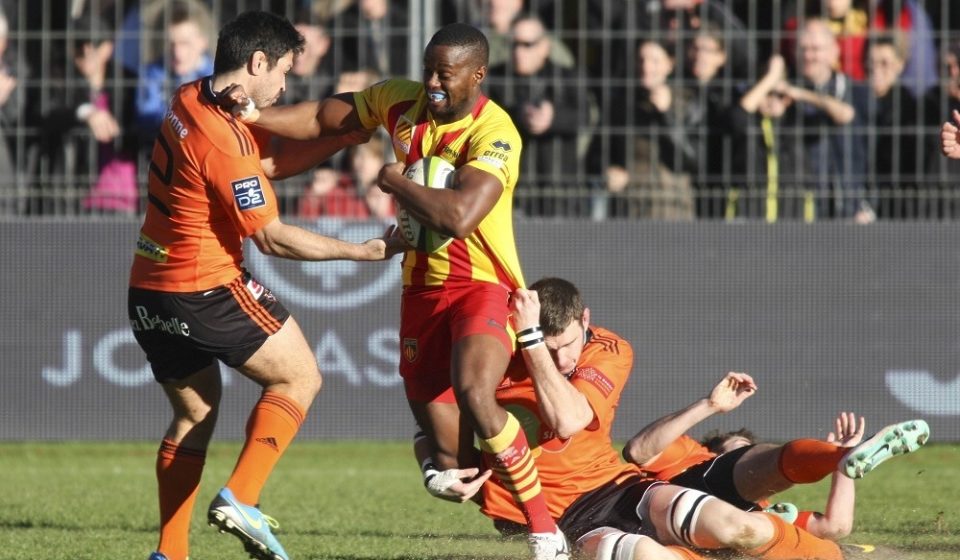 Wandile MJEKEVU - 21.12.2014 - Perpignan / Narbonne - 15eme journee de Pro D2