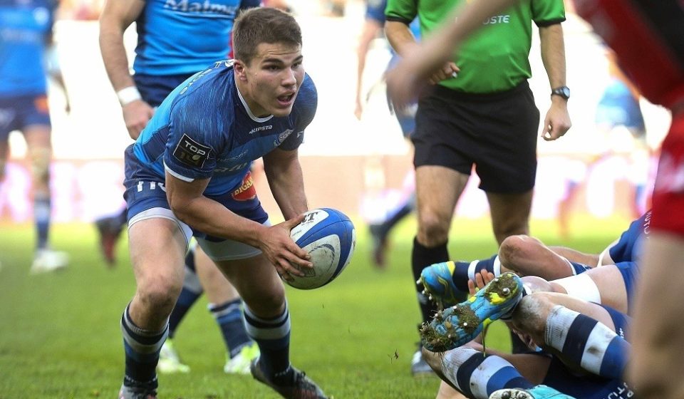 Antoine Dupont during the Top 14 match between Castres and Toulon on November 19th 2016 in Castres