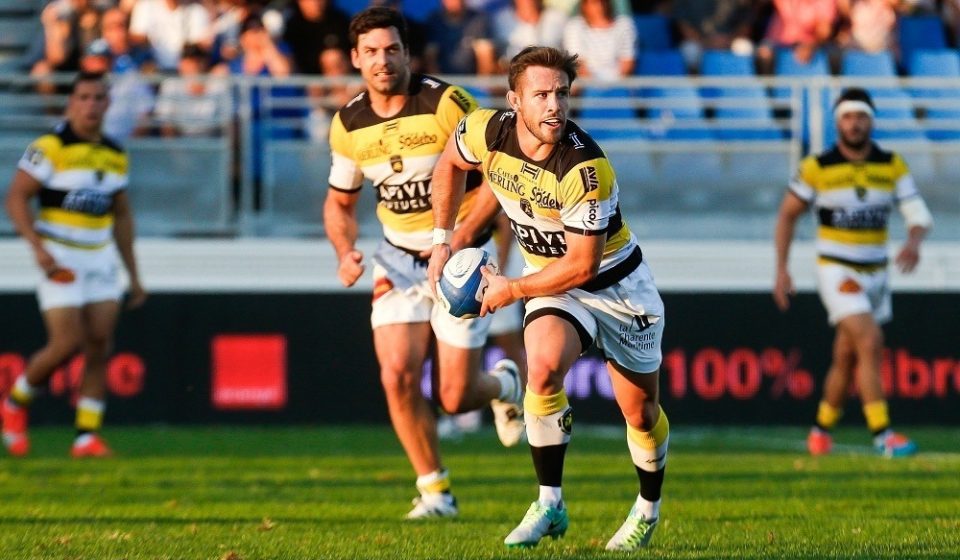 Zack Holmes during the Top 14 match between Castres and La Rochelle on 3rd September 2016