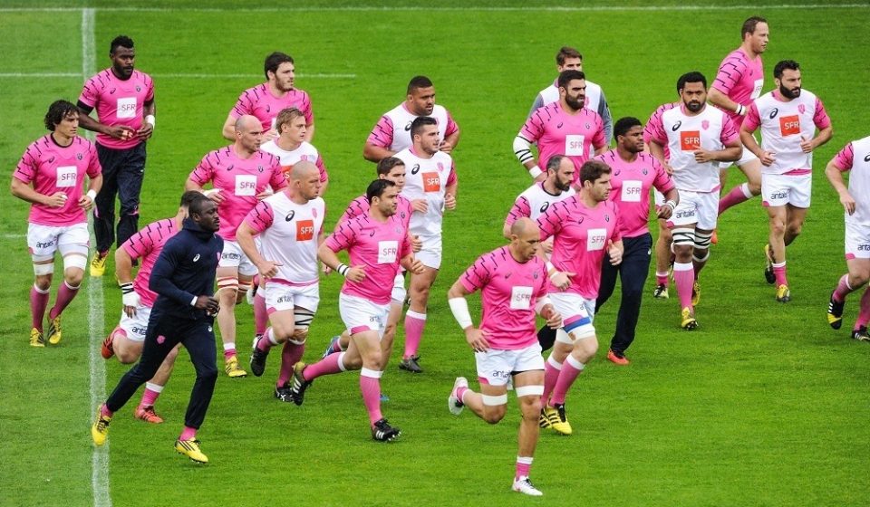 Team of Stade Francais during the French Top 14 rugby union match between Clermont v Paris at Stade Marcel Michelin on May 22, 2016 in Clermont-Ferrand, France. (Photo by Jean Paul Thomas/Icon Sport)