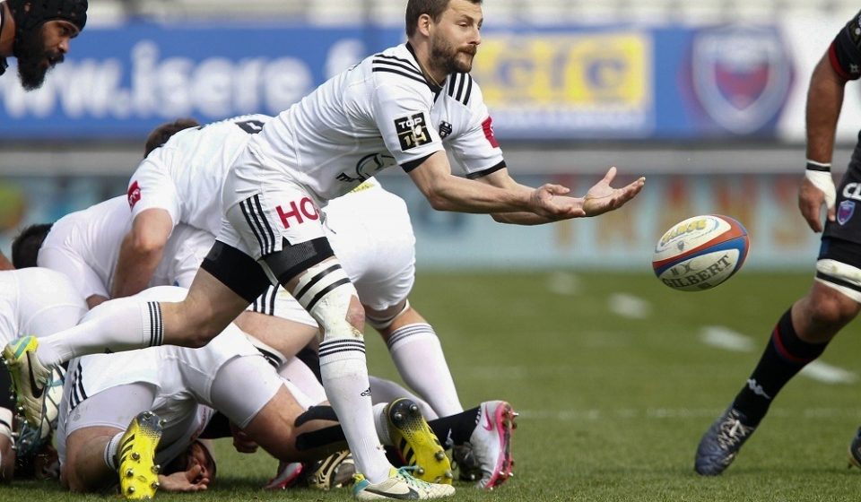 Jean Baptiste PEJOINE during the French Top 14 rugby union match between Grenoble and Brive on March 20, 2016 in Grenoble, France.