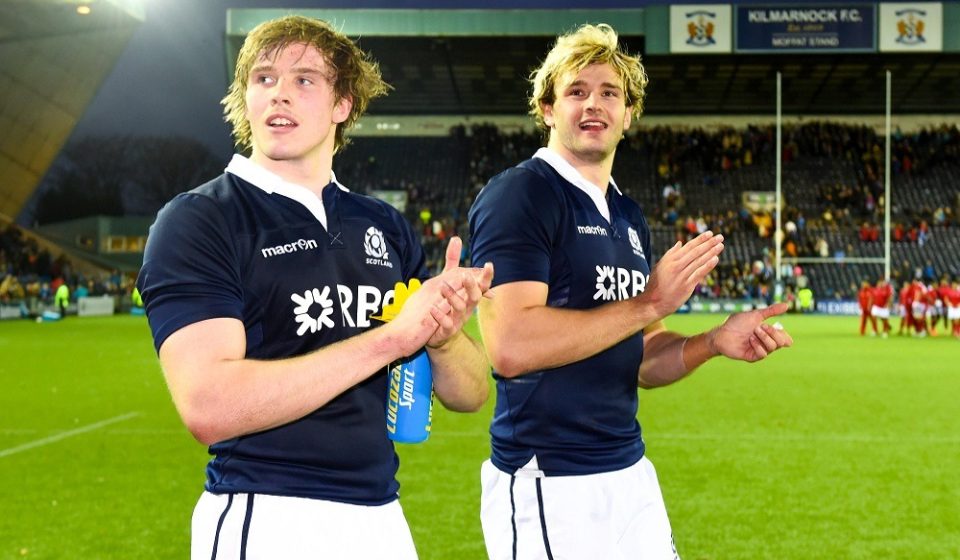 Jonny Gray / Richie Gray - 22.11.2014 - Ecosse / Tonga - Test Match 2014