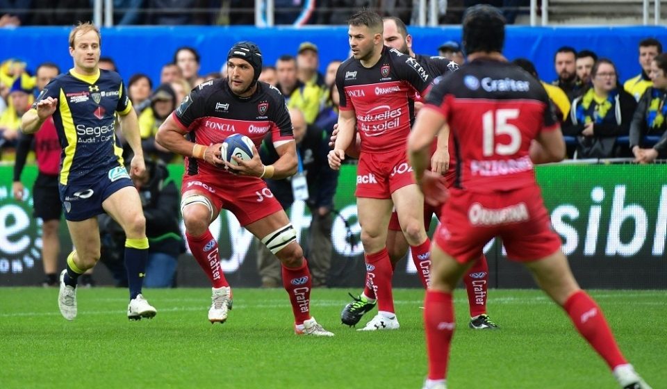 Juandre Kruger of Toulon during the European Champions Cup quarter final match between Clermont and Toulon at Stade Marcel Michelin on April 2, 2017 in Clermont-Ferrand, France. (Photo by Dave Winter/Icon Sport)