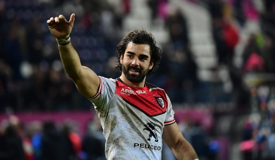 Joy for two try hero Yoann Huget of Toulouse as his side win the Top 14 match between Stade Francais and Stade Toulousain on January 8, 2017 in Paris, France. (Photo by Dave Winter/Icon Sport)