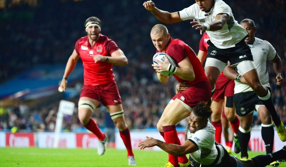 Essai Mike BROWN - 18.09.2015 -Angleterre / Fidji - Coupe du Monde de rugby 2015 -Londres