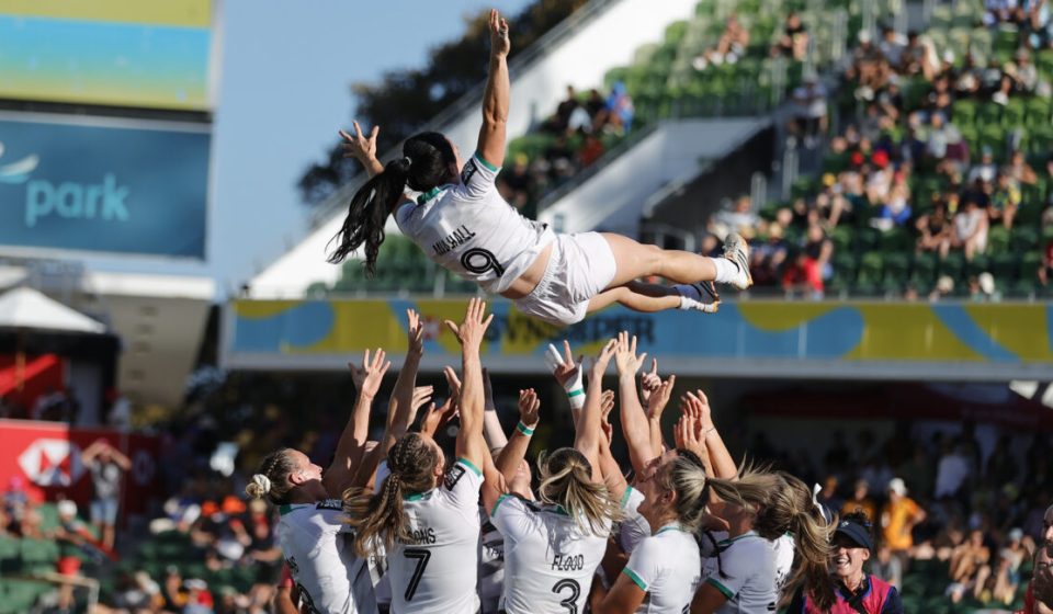 on day three of the HSBC SVNS at HBF Park on 28 January, 2024 in Perth, Australia. Photo credit: Mike Lee - KLC fotos for World Rugby